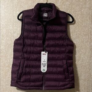 32 Degrees Women's Dark Purple Puffer Vest